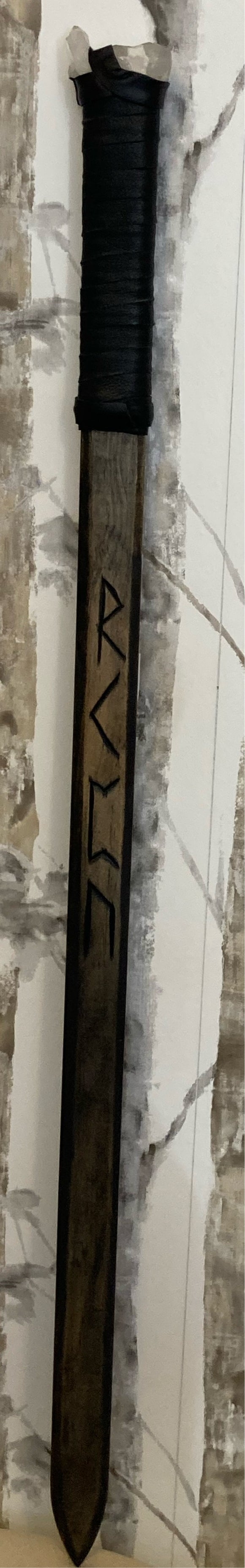 Black Rune Carved Blade