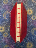 Small Red Scale Handbound Leather Book