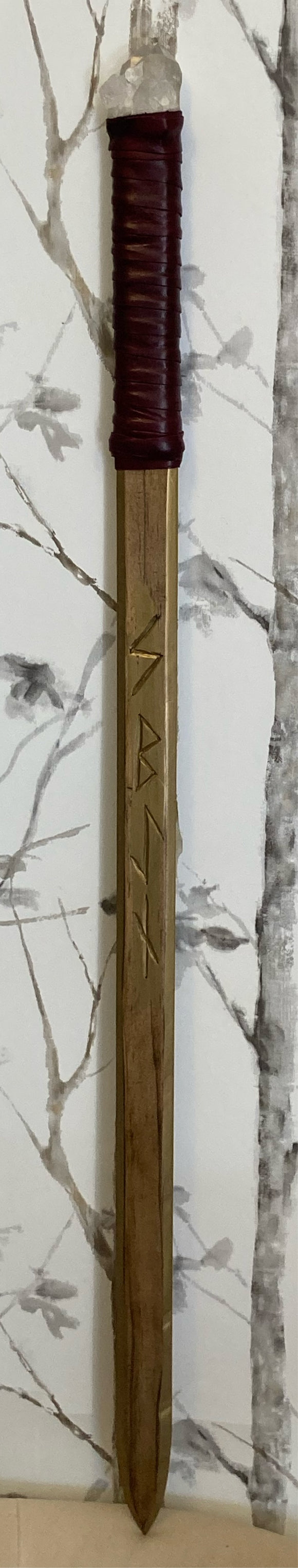 Golden Rune Carved Blade