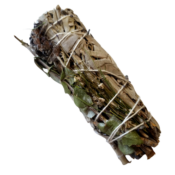 White Sage, Lavender and Eucalyptus - 4 inches long